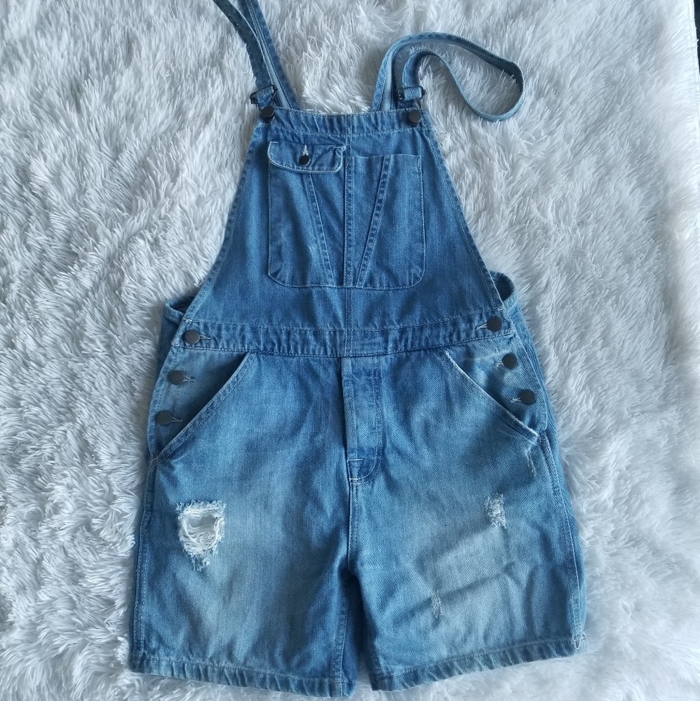 ZARA Cropped Overalls